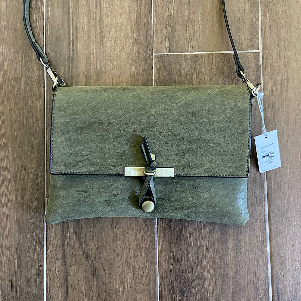 NWT Francesca’s Olive Crossbody Bag